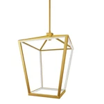 Dainolite CAG-2046C Cage 13"W Led Pendant Brass. Fixed Price $396.80.