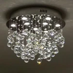 Siljoy 9-LIGHT Chrome Crystal Chandelier Ceiling Flush Mount. Fixed Price $47.00.