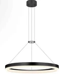 Sonneman 2313-25 Corona 16"W Suspension Pendant Satin Black , New Box. Fixed Price $799.00.