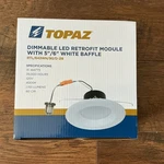 New Topaz Dimmable Led Retrofit Module W/ 5 White BAFFLERTL/643WH/90/D-28. Fixed Price $36.00.