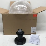 Golden Lighting Hines 14 In. 1-LIGHT Black With Seeded Glass Semi-flush Mount. Fixed Price $44.99.