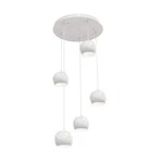 Afx Lighting Roxy Medium Base Quintuple Pendant, Wh/wh - RXYP08WHRND5. Fixed Price $689.60.
