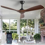 Bvenubiglite 52" Outdoor Indoor Ceiling Fan Reversible 6-SPEED Remote App Contro. Fixed Price $127.98.