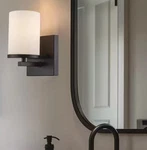Bel Air Lighting Cornerstone 1-LIGHT Black Wall Sconce Fixture. Fixed Price $19.99.