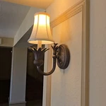 Set Of 6 Hinkley Plantation 4140PZ Pineapple Wall Sconces Pearl Bronze W/ Shades. Fixed Price $399.00.