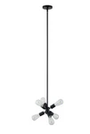 Southern Enterprises HD082363 Nonni 6-LIGHT Black Sputnik Style Hanging Pendant. Fixed Price $48.99.