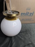Mitzi Lamp Stella Semi Flush Mount Ceiling Light Aged Brass Msrp $174. Fixed Price $140.00.