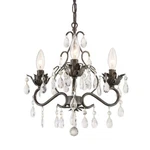 Crystorama Paris Market 3-LT Mini-chandelier, Bronze, Cut 4534-EB-CL-MWP. Fixed Price $194.99.