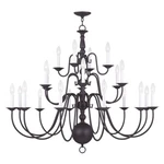 Livex Lighting Williamsburg Chandelier Bronze 5015-07. Fixed Price $1499.96.
