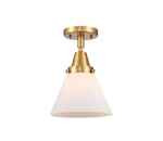 Innovations Lighting 447-1C-11-8 Cone Semi-flush 8"W Satin Gold / Matte. Fixed Price $147.40.