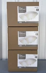 Commercial Electric 13" White Flush Ceiling Mount 2 Pack Frosted Glass Set Of. Fixed Price $49.99.