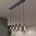 54W Dimmable Led Chandeliers Cold White Black Design Pendant Lamp Kitchen Island. Fixed Price $189.99.