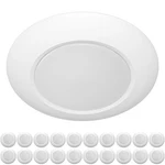 Zago 20 Packs 6 Inch Led Disk Light Surface Mount Low Profile Recessed Retrof.... Fixed Price $155.40.