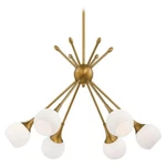 George Kovacs Pontil Collection 6-LIGHT Chandelier In Honey Gold P1806-248. Fixed Price $450.00.