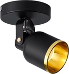 Aisilan 7W Black & Gold Led Dimmable Ceiling Spotlight 180 Adjustable 3000K. Fixed Price $76.99.