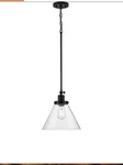 Progress Lighting P500324 Hinton 12"W Pendant - Black New Box. Fixed Price $59.00.