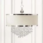 Timeless 22" Floating Crystal 3 Light Pendant Chandelier Uttermost 21908. Fixed Price $1101.60.