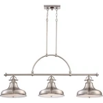 Quoizel ER353 Emery Light 52-1/2"W Linear Chandelier Nickel. Fixed Price $919.99.