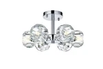 Elegant Lighting 3505F14 Eren 6 14"W Semi-flush Ceiling Chrome. Fixed Price $164.00.
