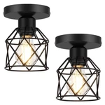 Fadimikoo 2-PACK Farmhouse Semi Flush Mount Ceiling Light, Black Hallway Ligh.... Fixed Price $37.29.