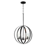 Maxim Lighting Sentinel 3-LIGHT Pendant, Black/clear 25254CLBK. Fixed Price $569.96.