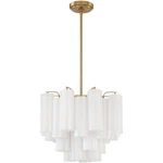 Crystorama ADD-300-AG-WH Addis Mini Chandelier Aged Brass. Fixed Price $898.00.