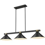 Z-lite 1955-3MB-RB-MB15 Bronte Billiard Light Matte Black And Rubbed Brass. Fixed Price $474.00.
