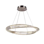 Artcraft Lighting AC6721 Stella 32"W Crystal Ring Chandelier - Nickel. Fixed Price $1524.35.