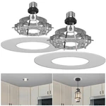 Yiizon Recessed Can Light Conversion Kit 5 6 Inch White 2 Pack. Fixed Price $89.99.