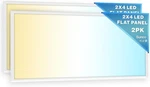 Sunco Led Flat Panel Light Drop 2X4, 3 Cct In One (4000K, 5000K, 6000K). Fixed Price $181.52.