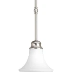 Applause Collection 1-LIGHT Brushed Nickel Mini Pendant By Progress L.. Fixed Price $63.99.