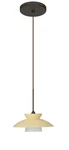 Used Besa Lighting 1XT-271897-LED-SN Trilo 7-ONE Cord Pendant With Flat. Fixed Price $367.20.