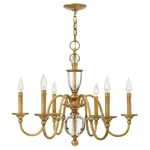 Hinkley Lighting Eleanor Chandelier 1 Tier, Heritage Brass - 4956HB. Fixed Price $1149.00.