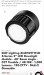 Dmf IXMD109T1FLD Tunable White 1000LM Dali 93+ Cri. Fixed Price $230.00.