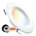 6-12 X Parmida 6" 5CCT 12W Led Smooth Trim Dimmable Recessed Light Etl,. Fixed Price $43.62.