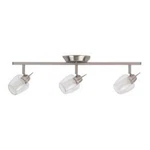 3 Head Contemporary Track Spot Halogen Light Fixture Brushed Nickel Steel Finish. Fixed Price $69.99.