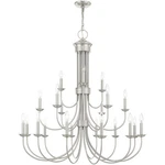 Livex Lighting 42688-91 Estate Chandelier Brushed Nickel. Fixed Price $1899.96.