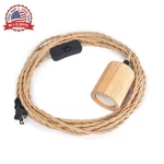 Arturesthome Wood Pendant Light Cord Kit With Switch, 9.8FT Vintage Industrial. Fixed Price $20.99.