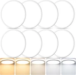 8-PACK 12" Dimmable Led Ceiling Lights, 5 Color Options, 3200LM Low Profile. Fixed Price $133.99.