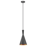 Globe Electric Mira 1-LIGHT 63 In. Matte Black And Gold Hourglass Pendant. Fixed Price $19.95.