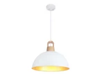 Lwytjo Madison 60-WATT 1 Light White Dome Shaded Pendant With Metal. Fixed Price $49.90.