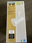 Hampton Bay Track Lighting Head Dimmable Led Adjustable Large Cylinder White. Fixed Price $48.00.