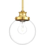 Progress Lighting Golden Natural Brass Clear Glass Modern Kitchen Pendant. Fixed Price $43.03.