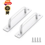 Ravinte Decor Barn Door Handles 2 Pack Silver 5 Hole Center,. Fixed Price $17.99.
