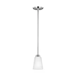 Sea Gull Lighting Kerrville 6115201EN3-05 Chrome 1-LIGHT 4-3/8"W Led Pendant. Fixed Price $50.97.