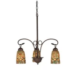 Meyda Lighting 20.5'W Tiffany Acorn Lt Chandelier, 59RG Hag 59G - 73983. Fixed Price $1165.50.