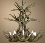Real Antler Whitetail Cascade Chandelier SP10, Rustic Deer Light. Fixed Price $2498.00.