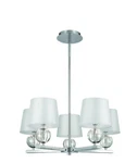 World Imports Speranza 5-LIGHT Chrome Pendant Modern Chandelier New. Fixed Price $50.00.