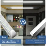 36W T8 4FT Led Integrated Tube 6500K, Energy-efficient Shop Lighting Fixture. Fixed Price $185.60.