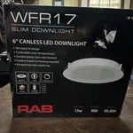 Rab Wafer Led 6" 13W 120V Color Adjustable Baffle Trim WFR17 Downlight. Fixed Price $15.65.
